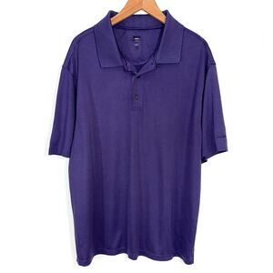 Reebok Golf Purple Short Sleeve Polo Shirt Size 1XL
